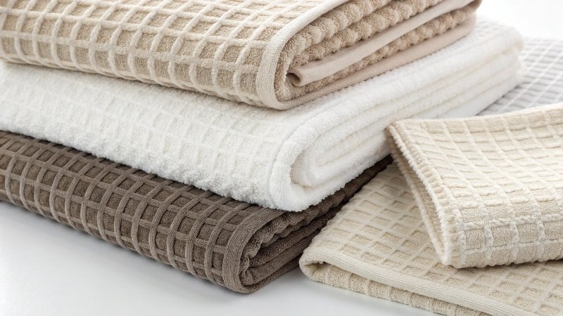 Diagram showing the looped structure of terry cloth