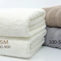 Soft plush towels available in various GSM levels, perfect for hotel and spa use.