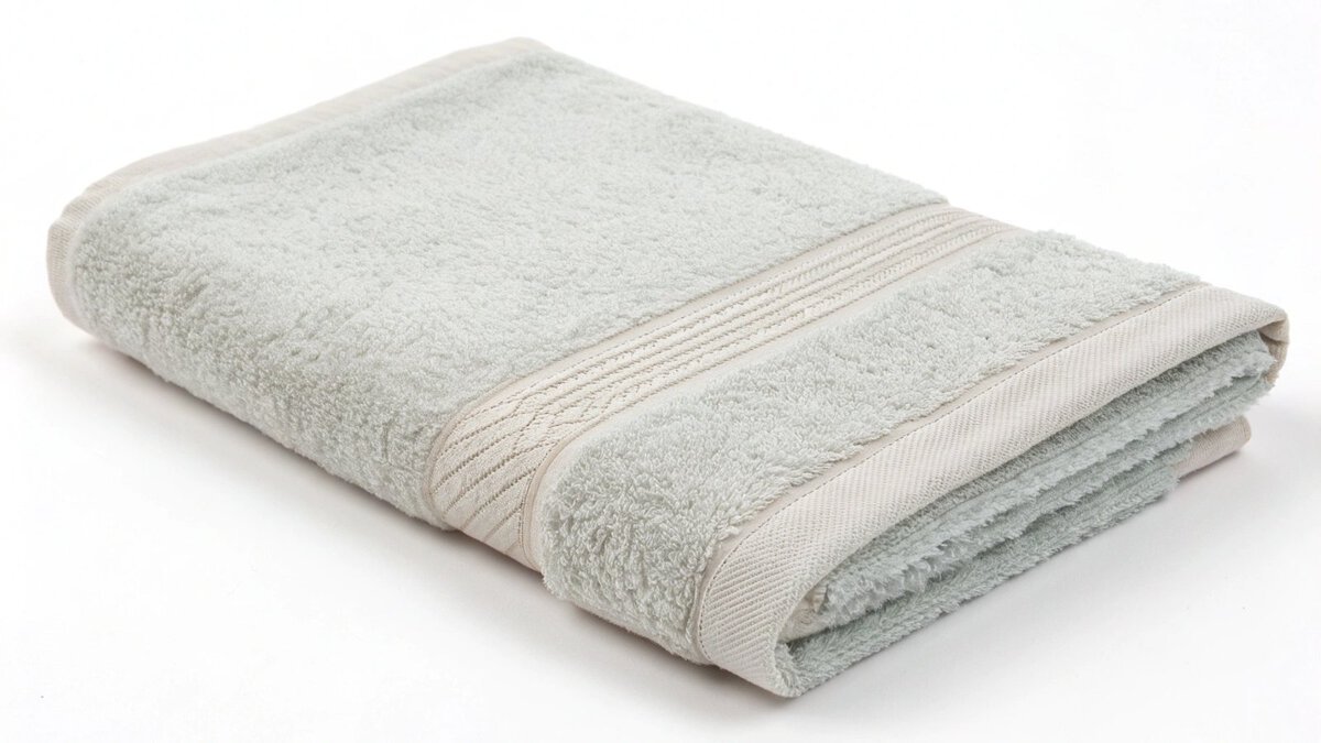 A stack of neatly folded hand towels