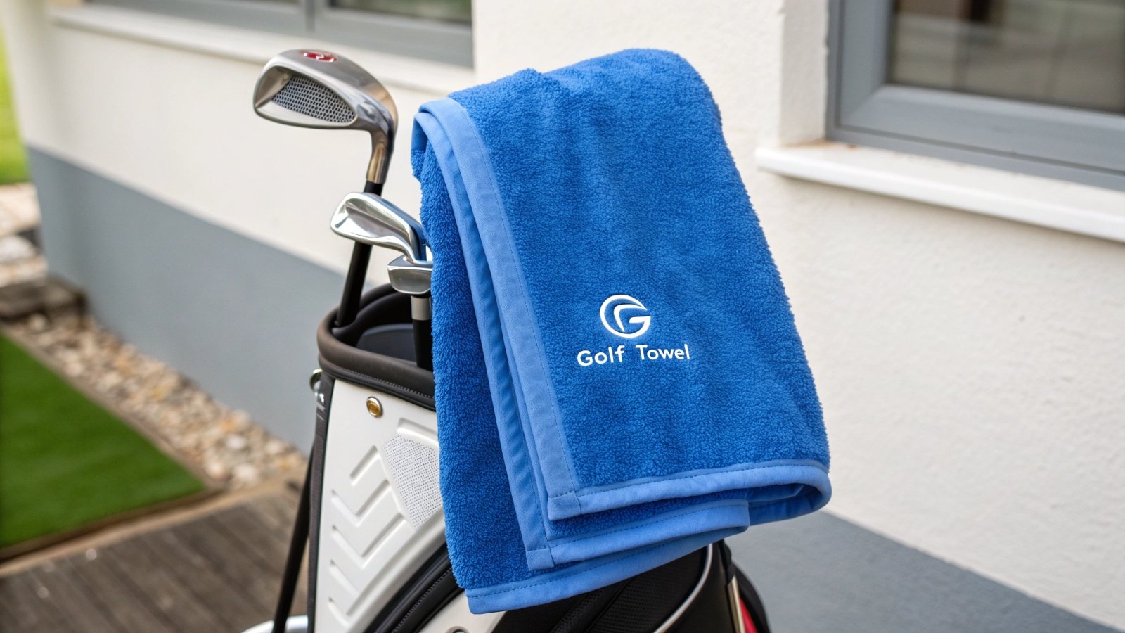 A selection of golf towels in various sizes