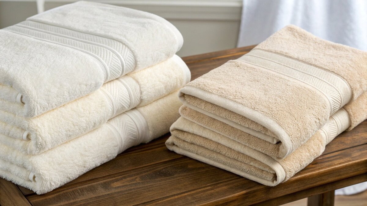 Pima vs. Egyptian Cotton Side-by-side comparison of Pima and Egyptian cotton bolls