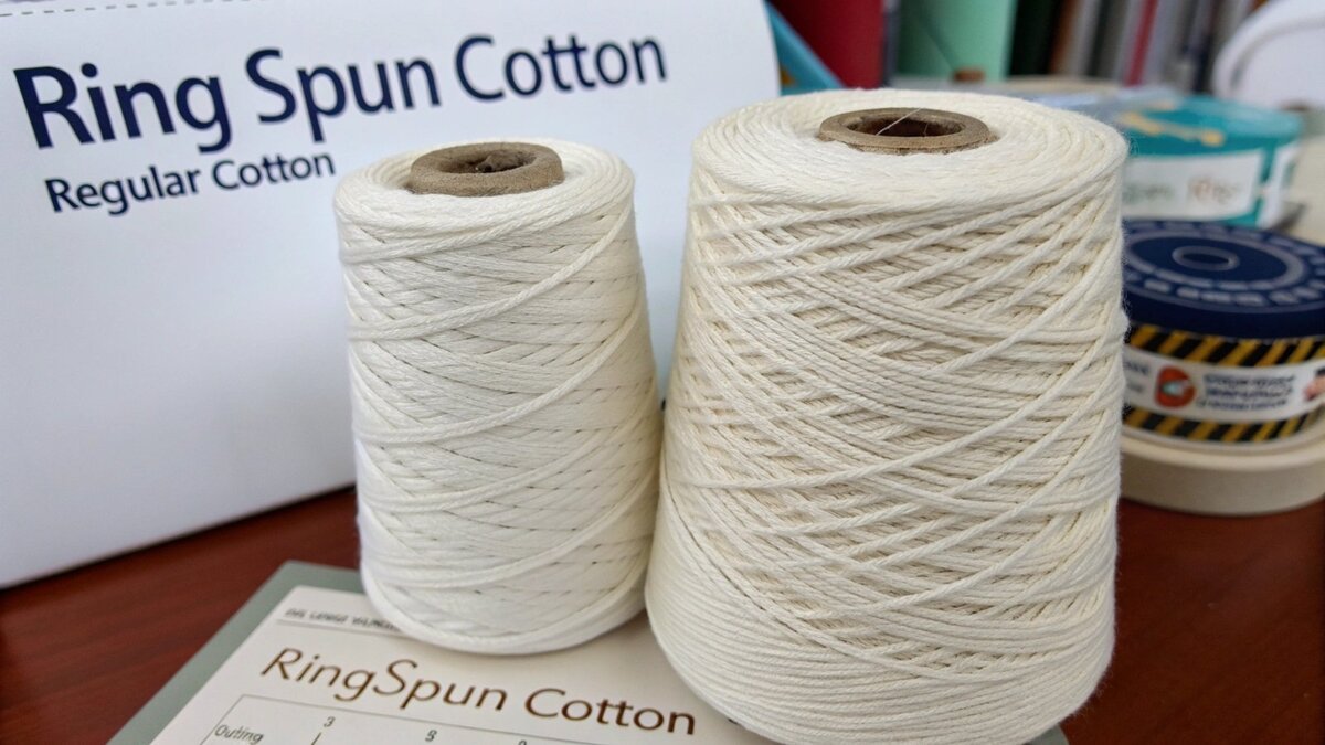A price tag on a high-quality ring spun cotton product