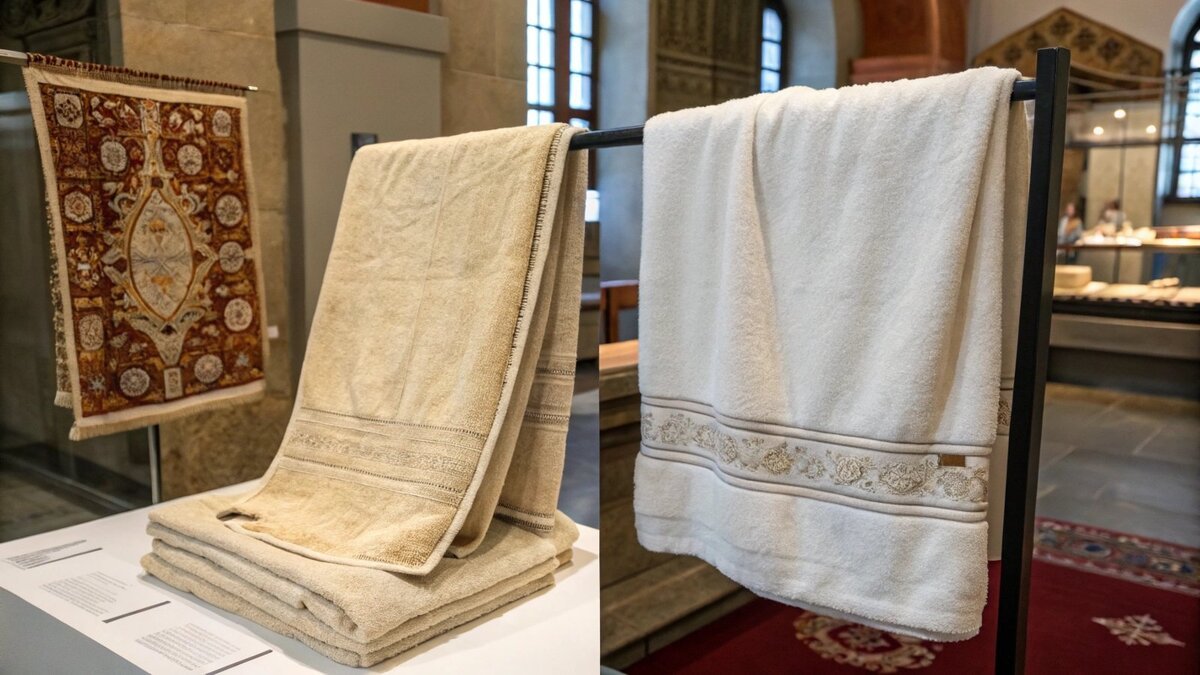 17th-century European using a linen cloth