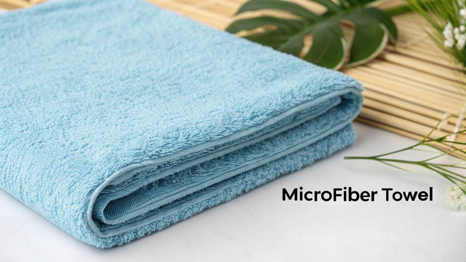 Toalha de microfibra macia para carro Uma mão segurando uma toalha de microfibra grossa, de pelúcia e com argolas torcidas