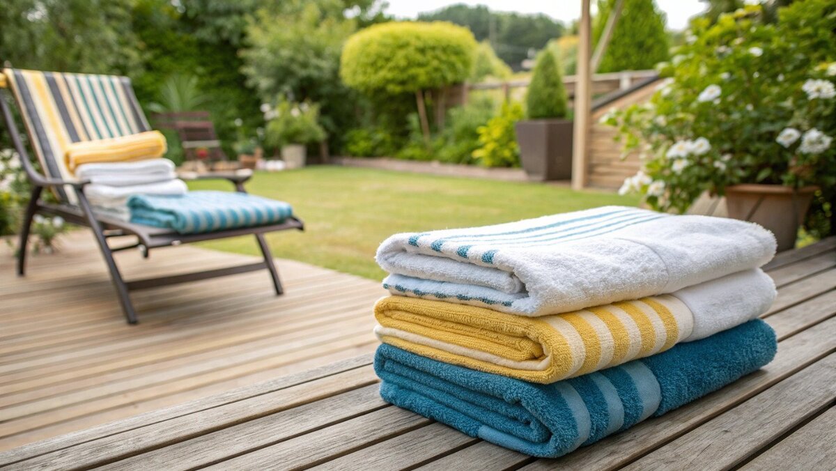 Mofo em toalhas Um close-up de manchas pretas de mofo em uma toalha branca