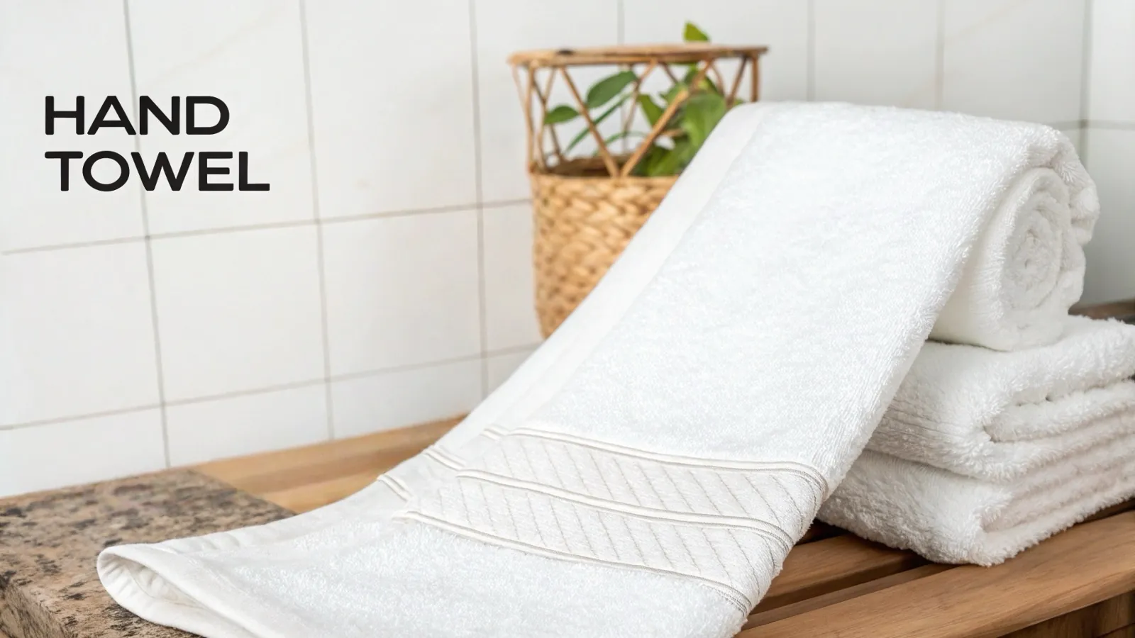 A stack of high-quality cotton hand towels