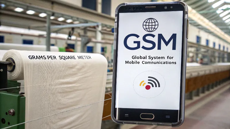 una imagen que muestra una torre de telefonía móvil por un lado y una toalla por el otro, con las letras gsm en el centro